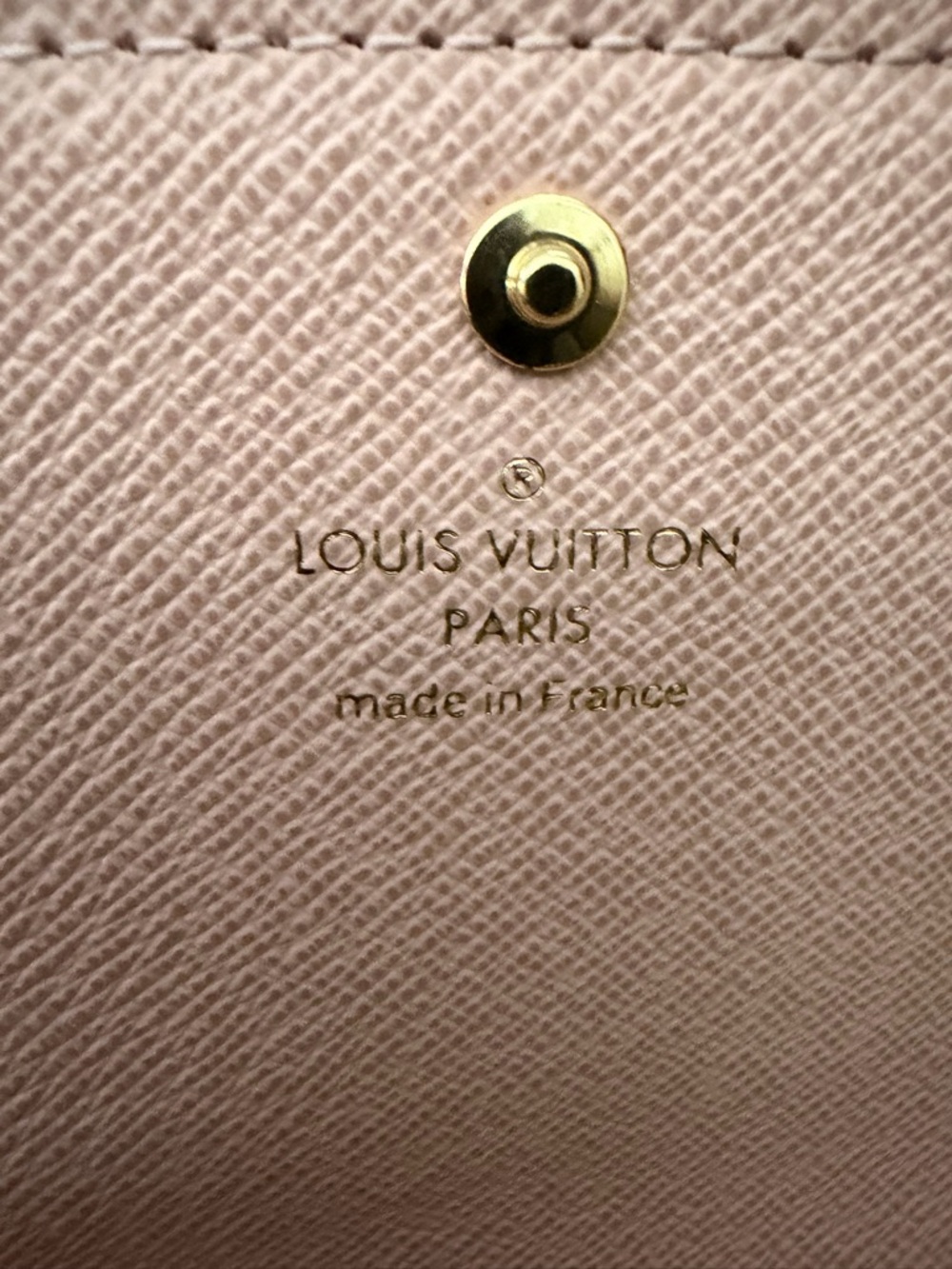 Louis Vuitton Damier Azur Canvas Continental Wallet in Cream and Light Gray - Picture 7 of 11
